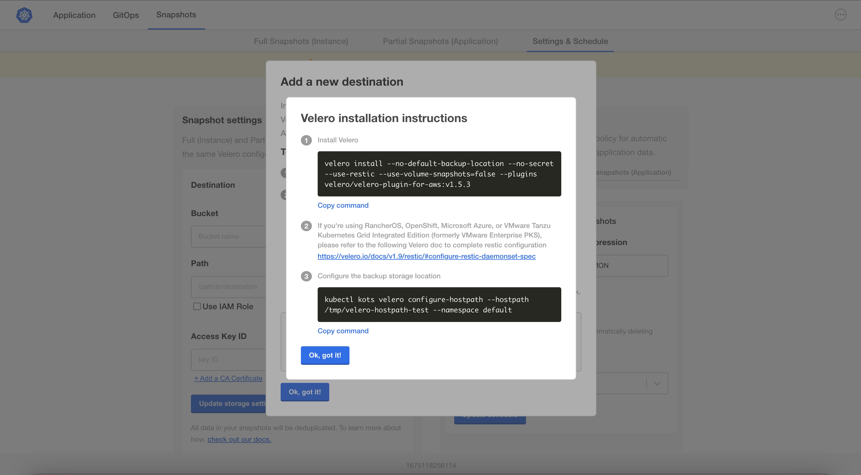 Snapshot Provider File System Instructions